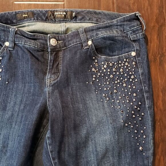 Torrid premium skinny metal stud jeans wit… - Picture 4 of 8